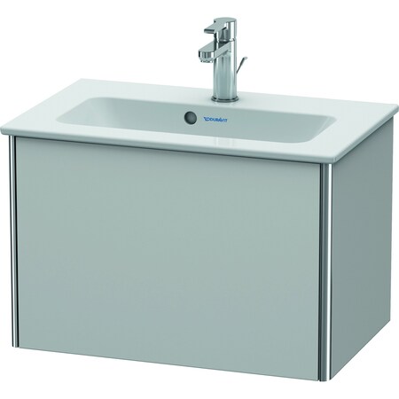 Xsquare Wall-Mounted Vanity Unit Nordic White Satin Matt